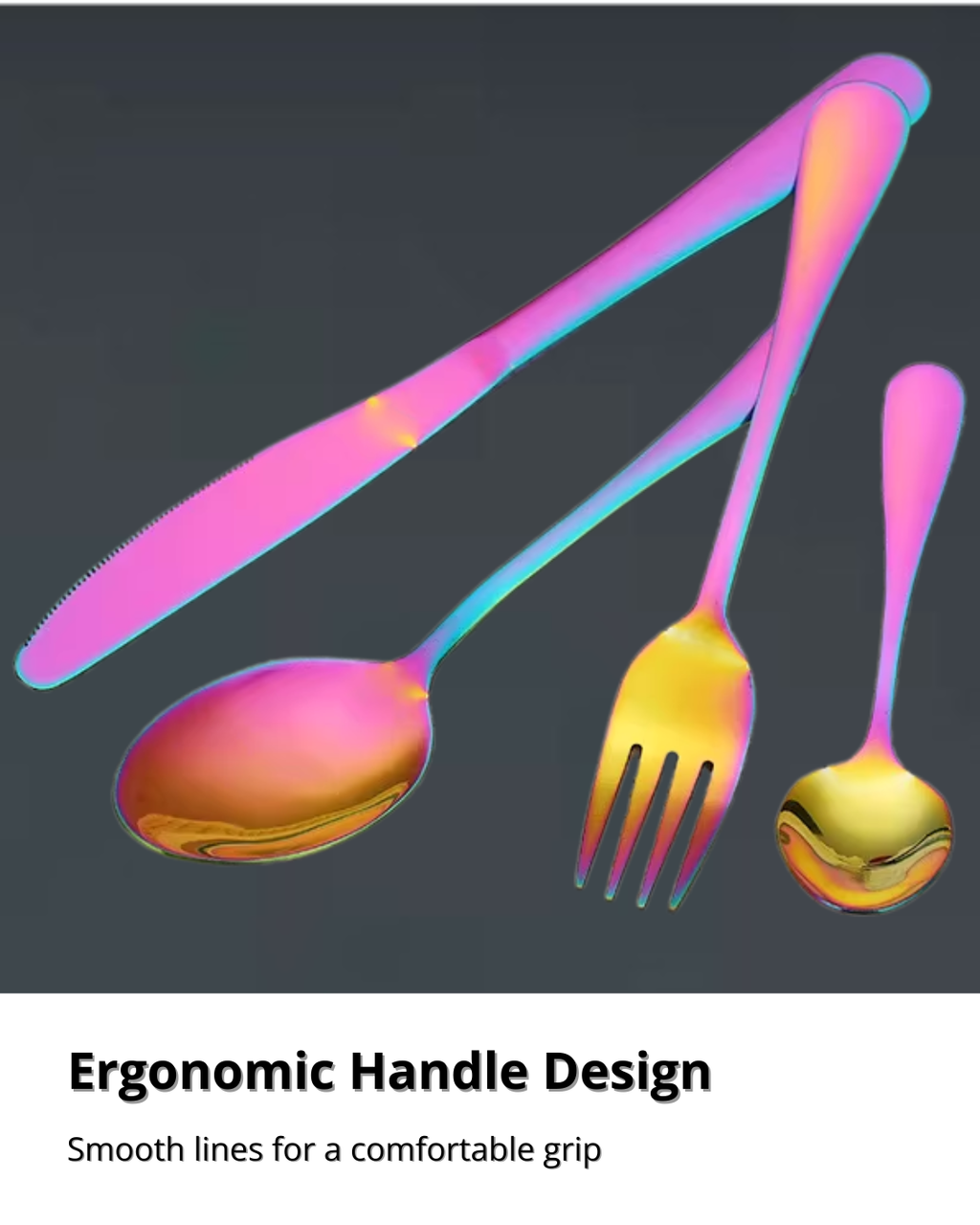 Elegant 24-Piece Stainless Steel Flatware Set for Modern Dining