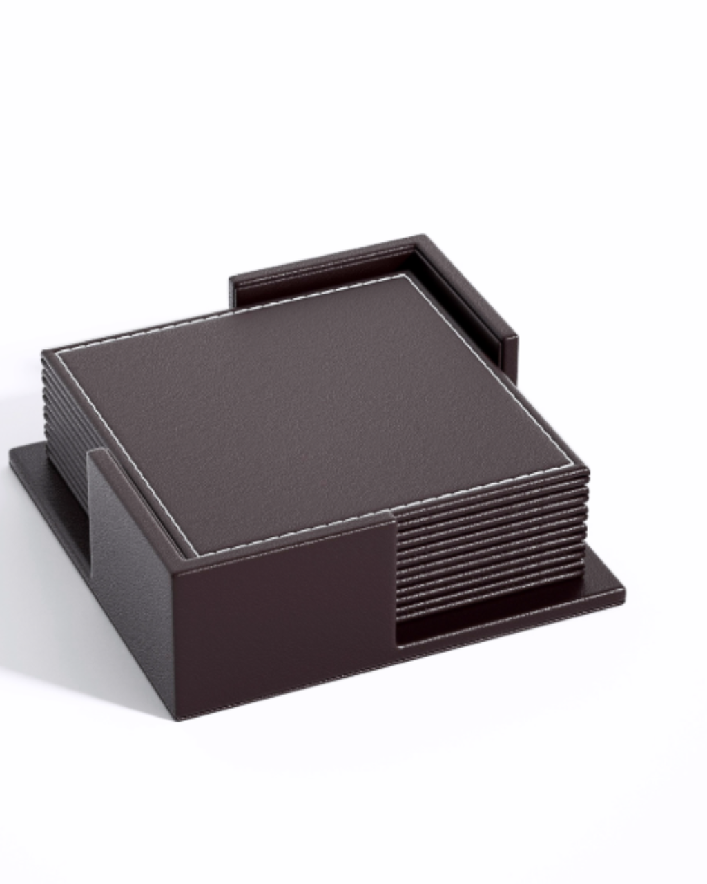Premium Leather Coaster Set – Noise-Reducing & Heat-Resistant