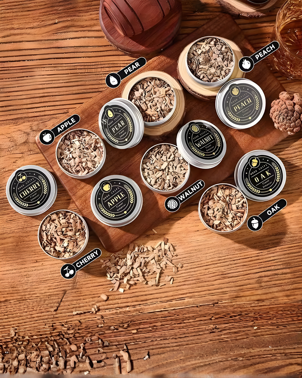 Premium Whiskey Smoker Kit for Home Cocktails & Bourbon Infusion