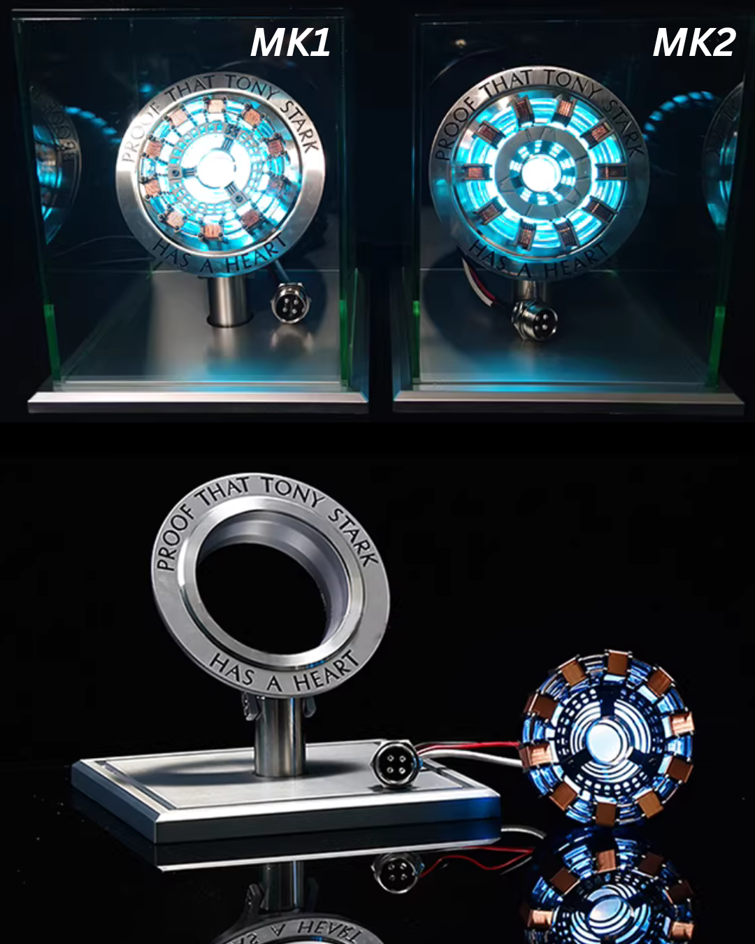 Arc Reactor Display Model with Real Copper Coils & Metal Frame