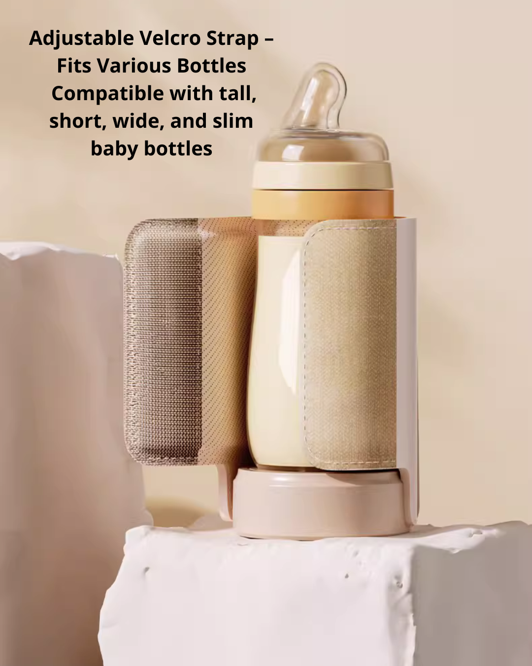 Wireless Portable Baby Bottle Warmer – Adjustable Temperature & USB