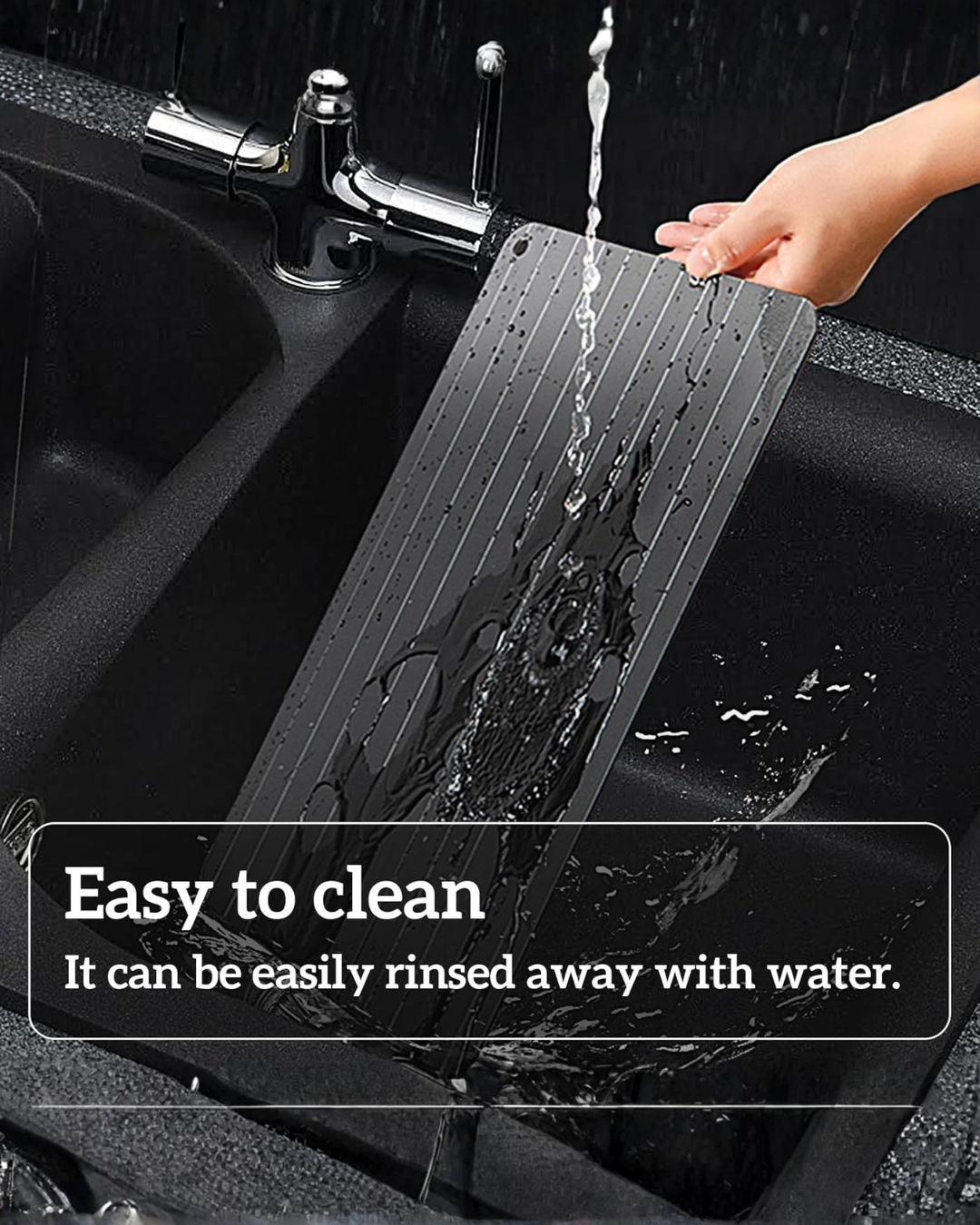 Rapid Thawing Aluminum Tray – Easy, Electricity-Free Food Defrost