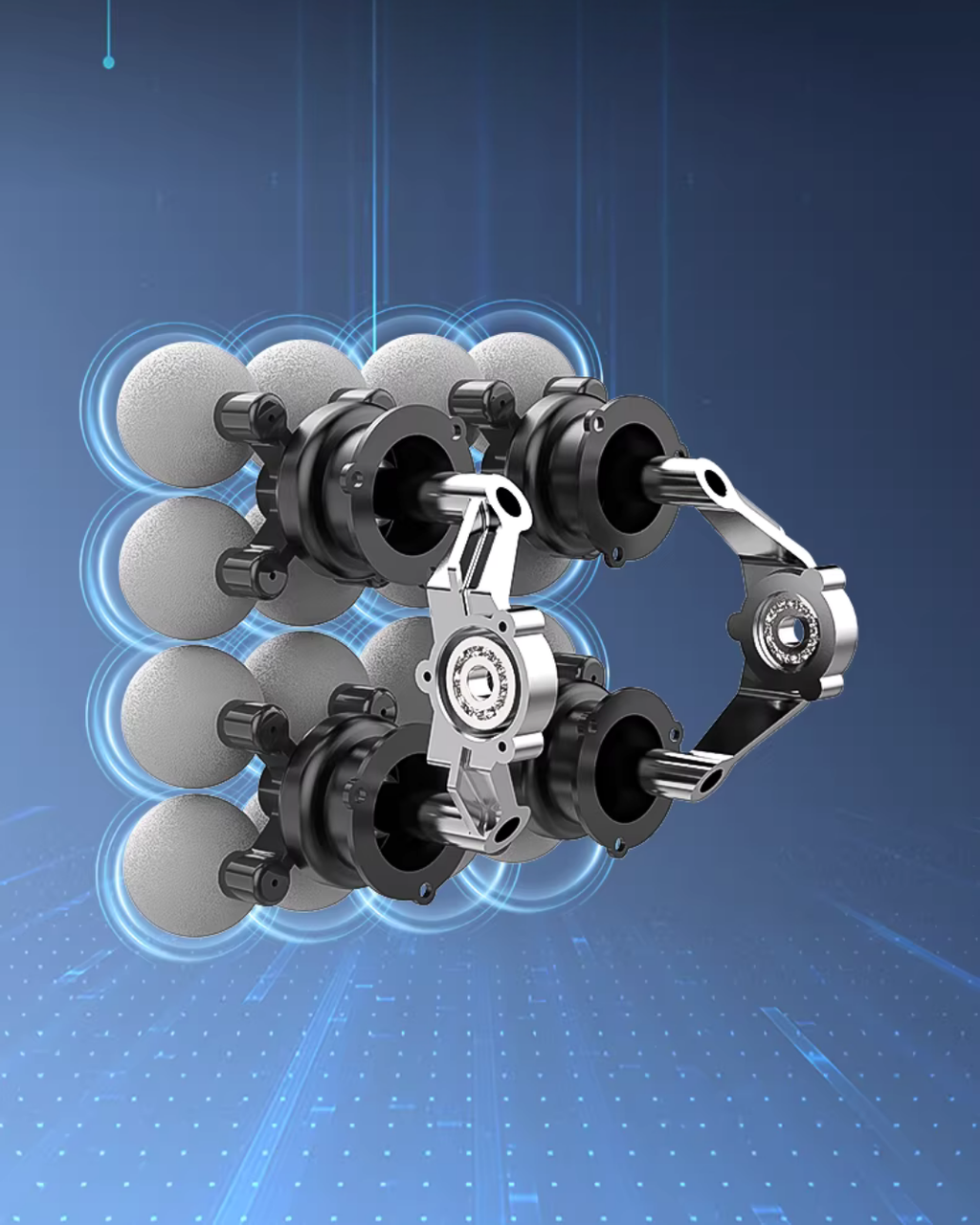 16-Head Deep Tissue Massage Gun for Muscle Recovery & Pain Relief