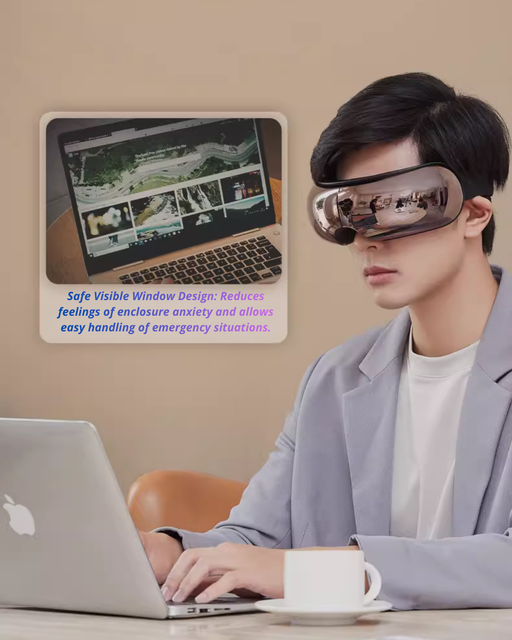 Heated Eye Massager with Air Compression for Tired Eyes