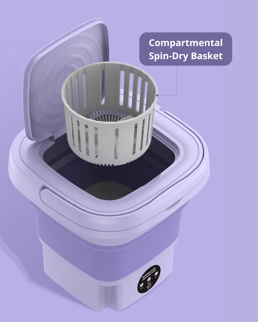 Foldable Mini Washing Machine for Delicates, Baby Clothes & Travel