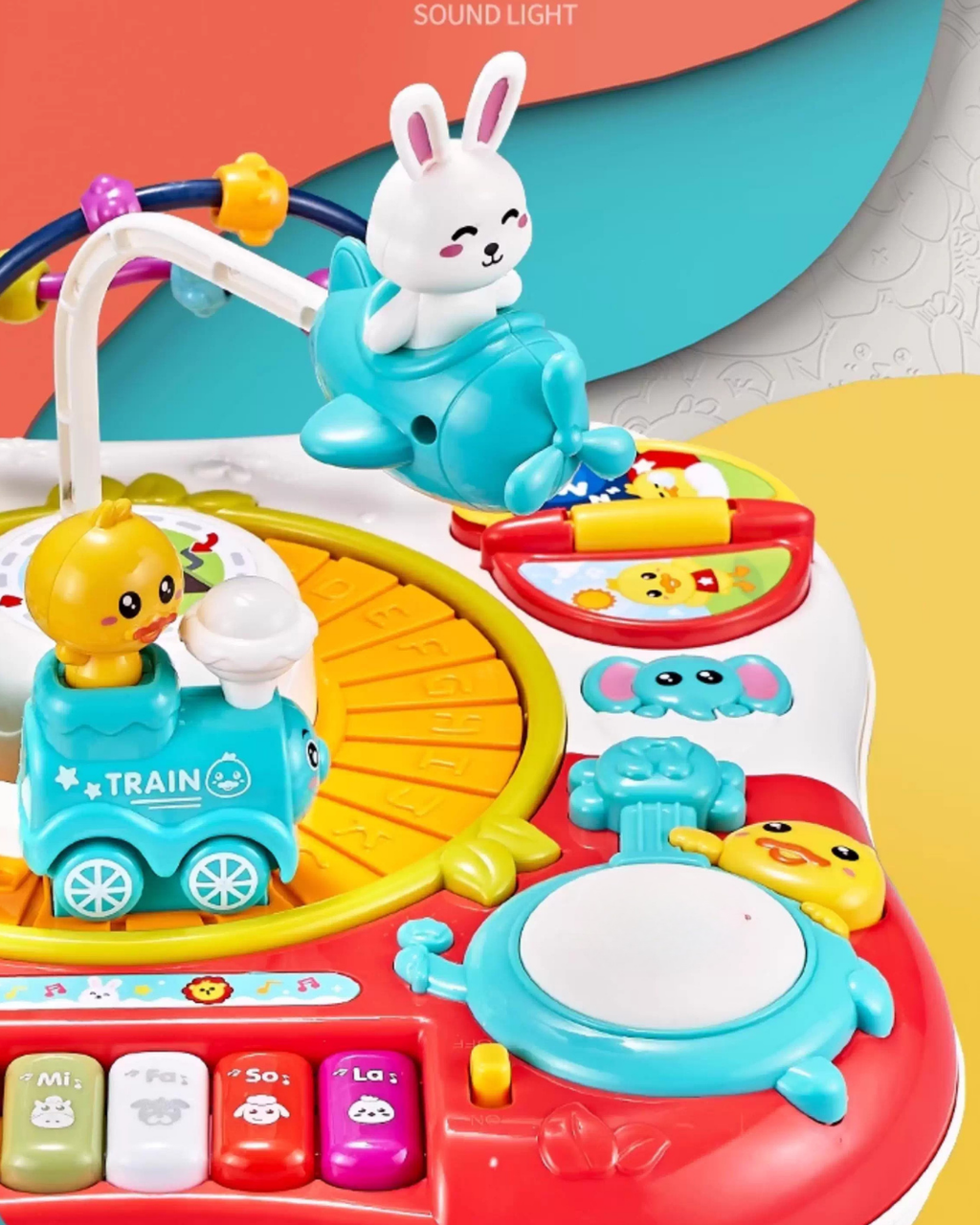 Toddler Activity Learning Table – Music, Blocks & Interactive Play 10+ Months