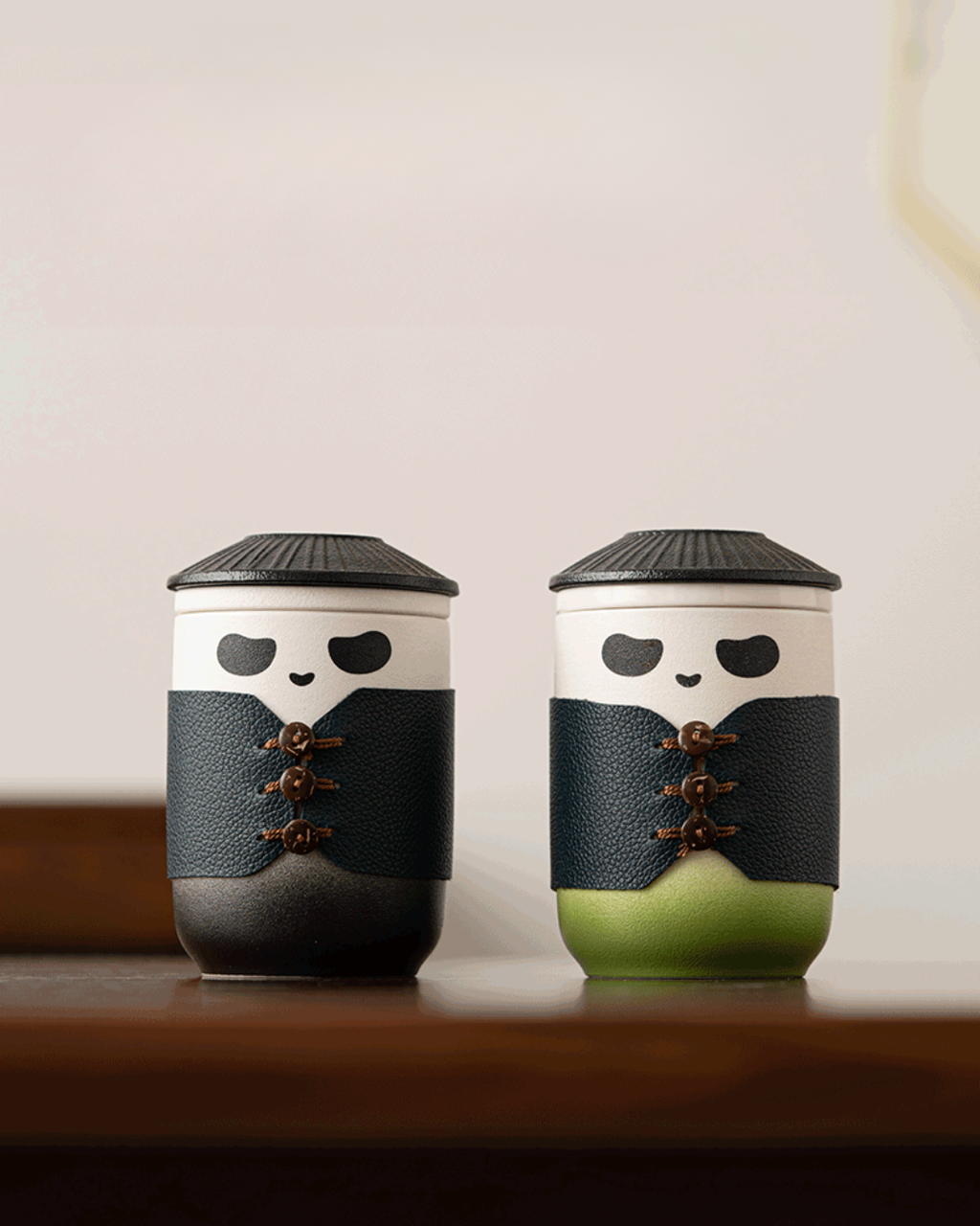 Panda Hero Tea Set – Compact Nested Design for Mindful Tea