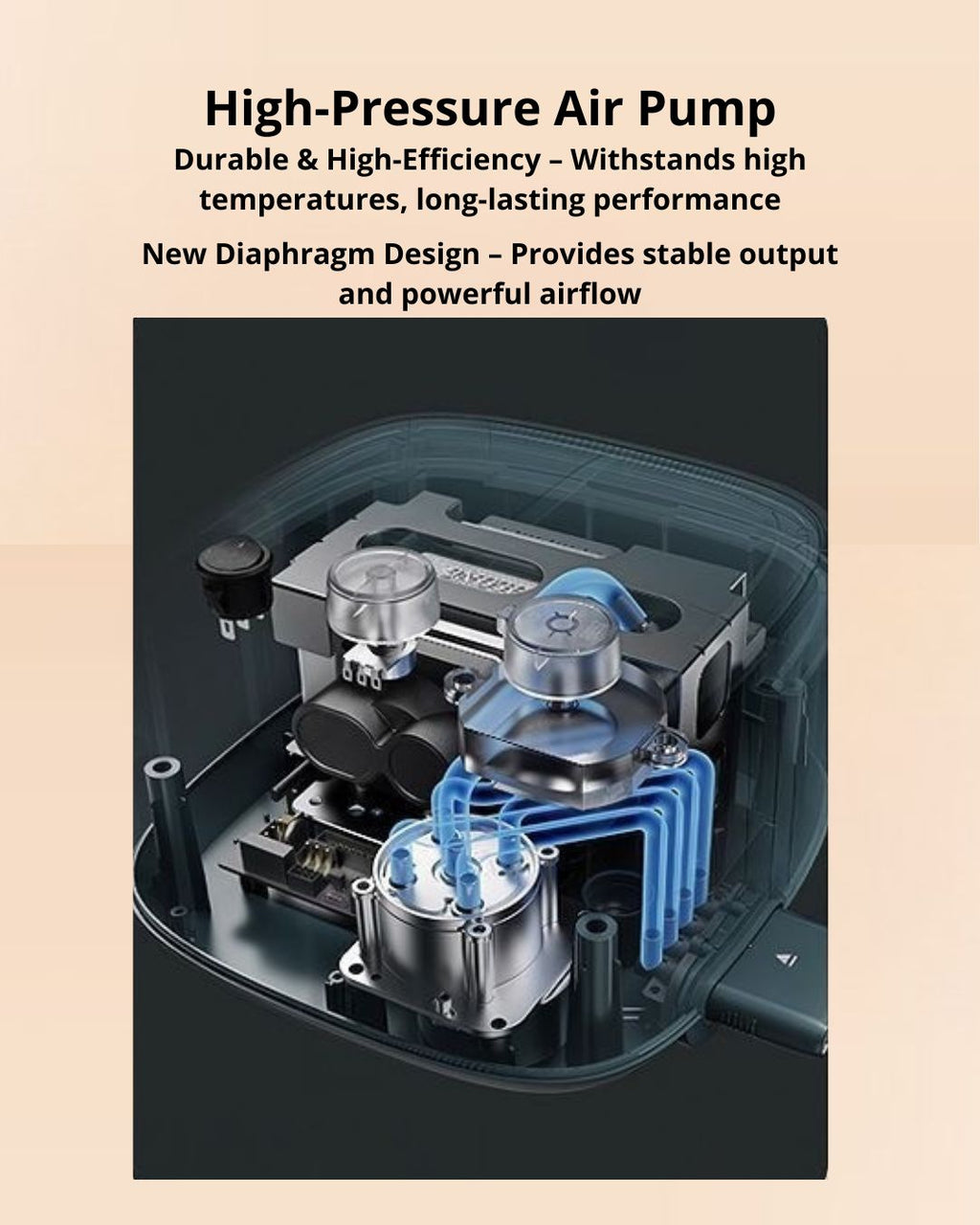 Wireless Heated Knee Massager with Air Compression & Graphene Heat