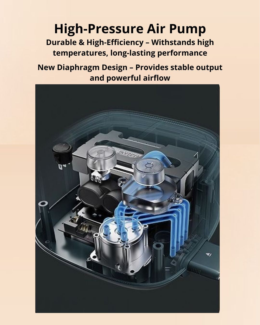 Wireless Heated Knee Massager with Air Compression & Graphene Heat