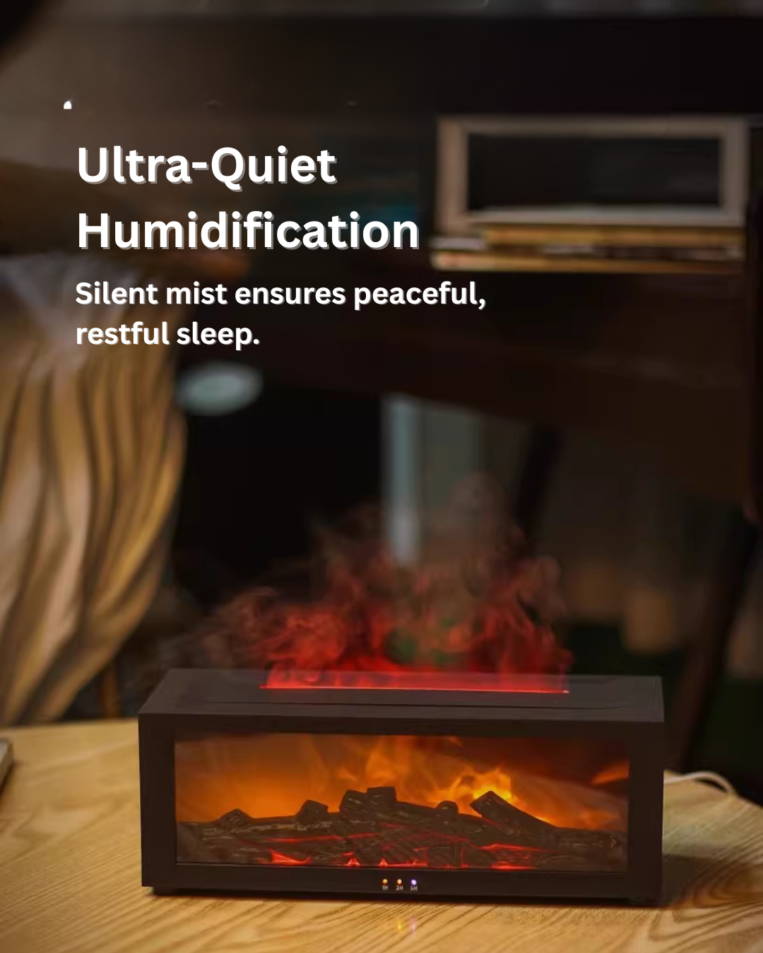 Flame Fireplace Aroma Humidifier & Air Purifier