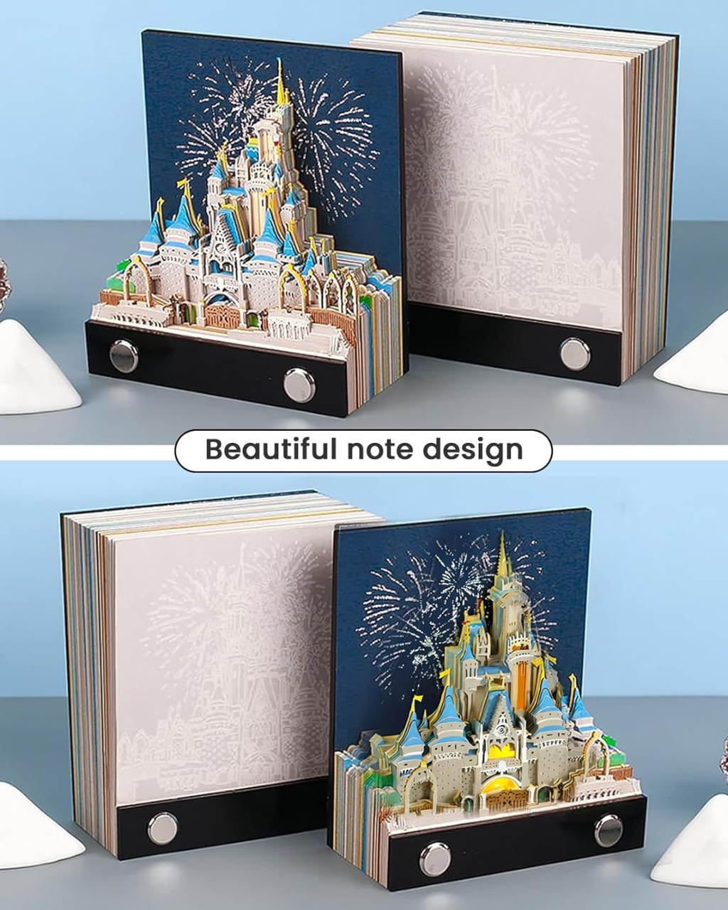 2026 Magic Castle 3D Calendar – Paper Art Desk Decor with Light