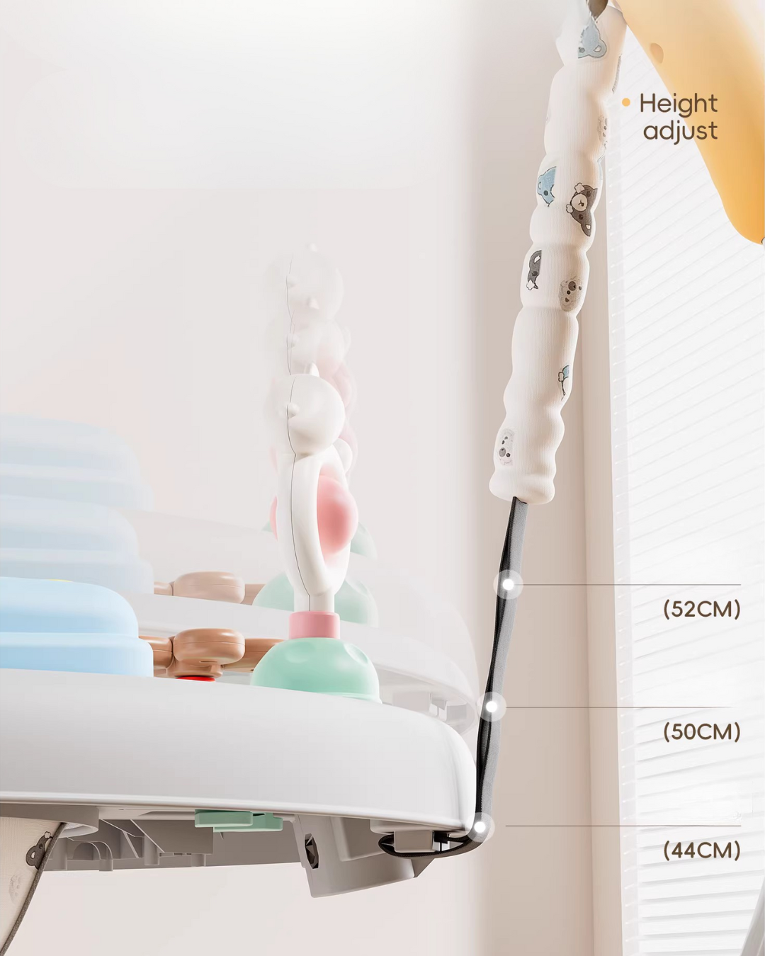 Multi-Function Baby Jumper, Activity Chair & Learning Walker | Adjustable Height, 360° Rotating Seat, Early Learning Toys for 6+ Months Toddlers