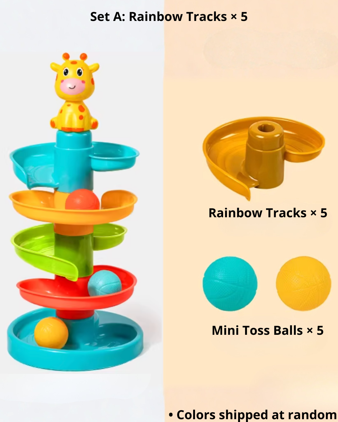 Montessori Baby Spinning Track Toy – Early Learning for Infants & Toddlers
