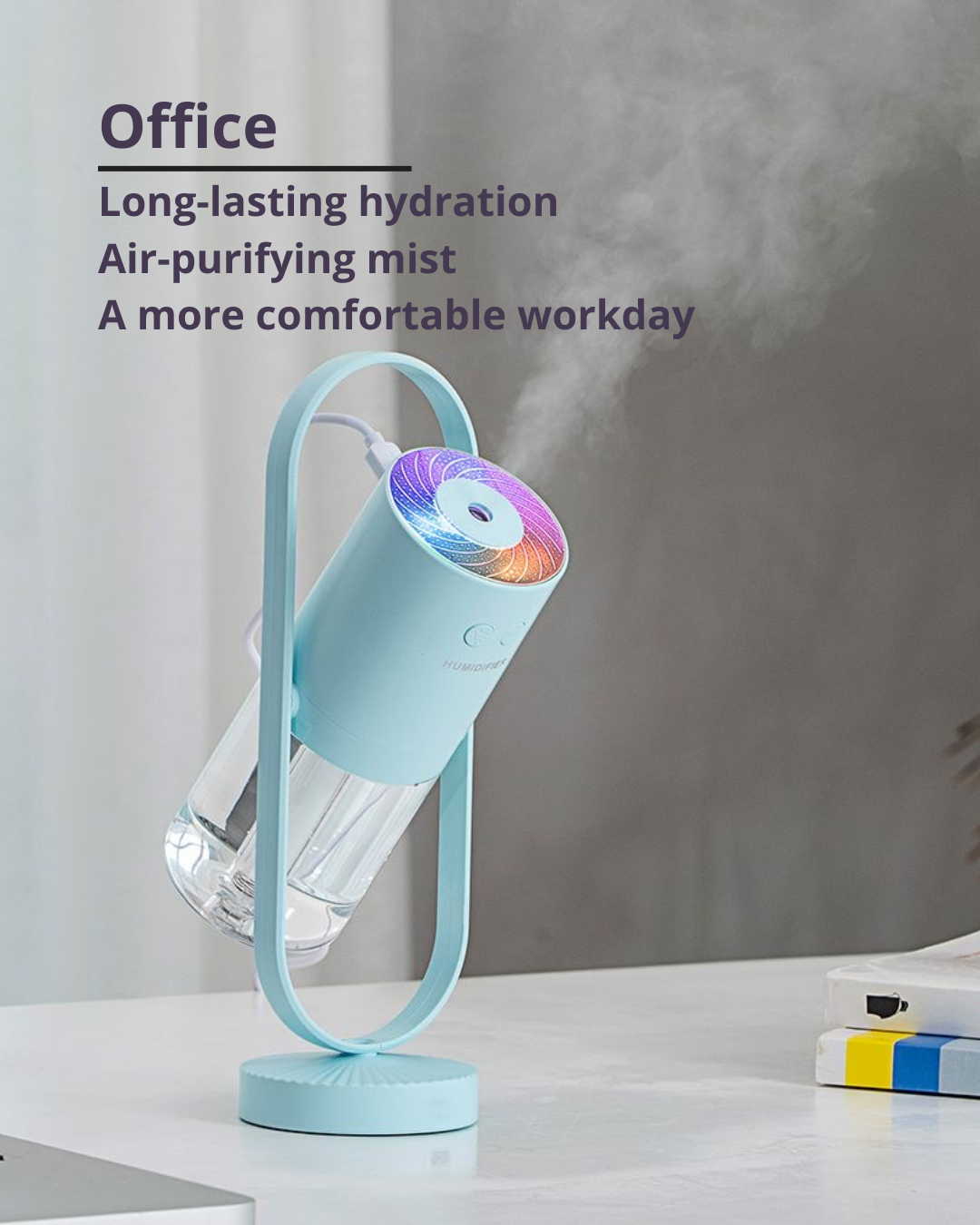 MagicGlow Nano Humidifier with Multicolor LED — Calm & Cozy Spaces