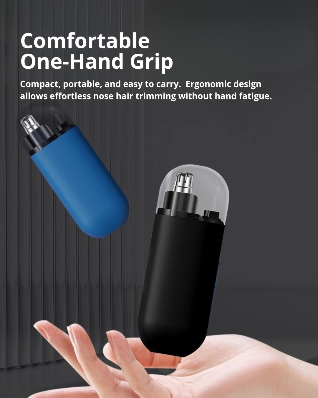 Mini Nose Hair Trimmer – Quiet, Safe, Travel-Friendly & Rechargeable