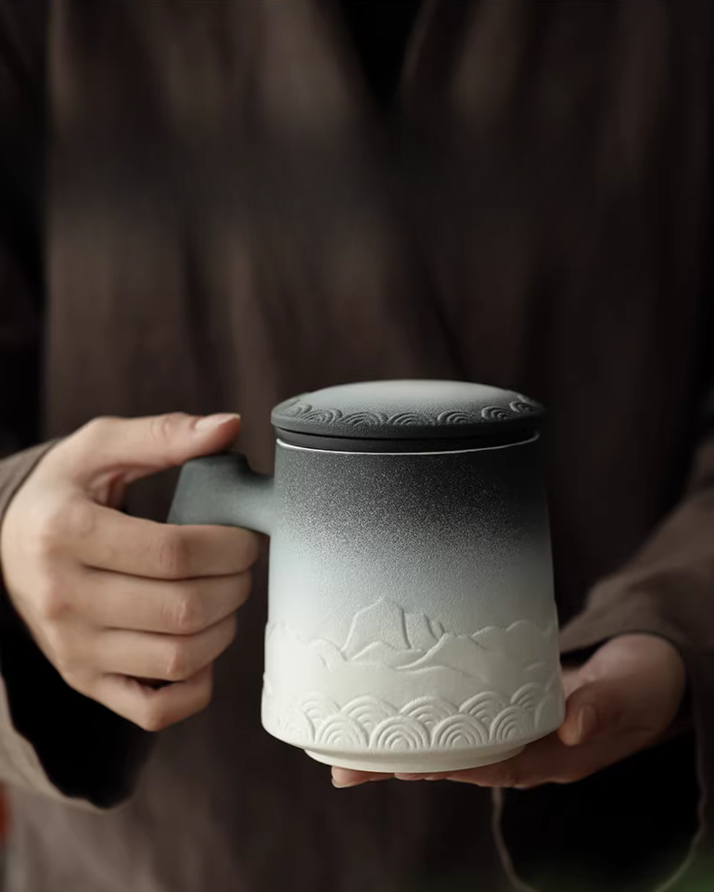 Rustic Ceramic Tea Mug for Daily Tea Rituals & Slow Living