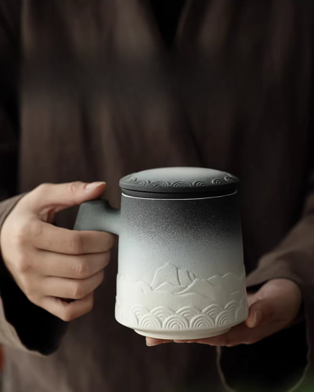Rustic Ceramic Tea Mug for Daily Tea Rituals & Slow Living