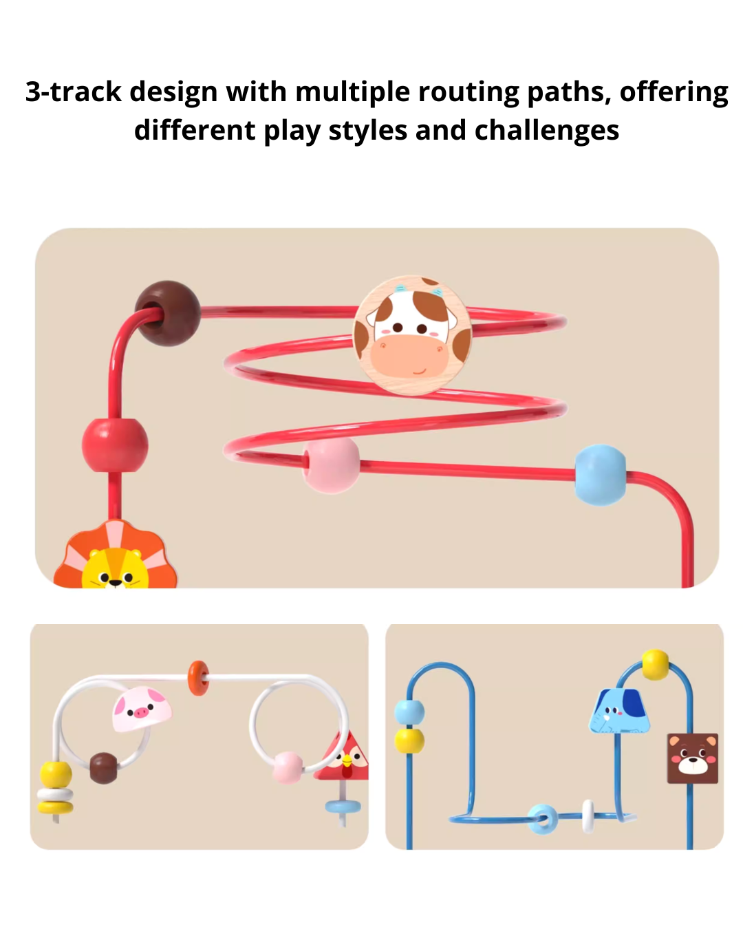 Early Learning Baby Bead Maze – Interactive Toy for Toddlers 10+ Months