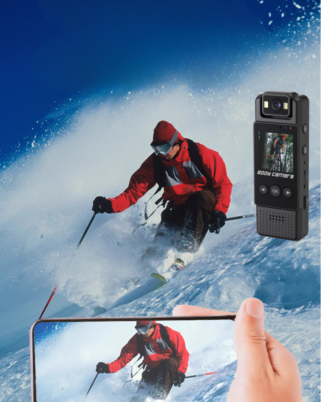 4K Action Camera – Anti-Shake, Night Vision, 180° Rotatable Lens