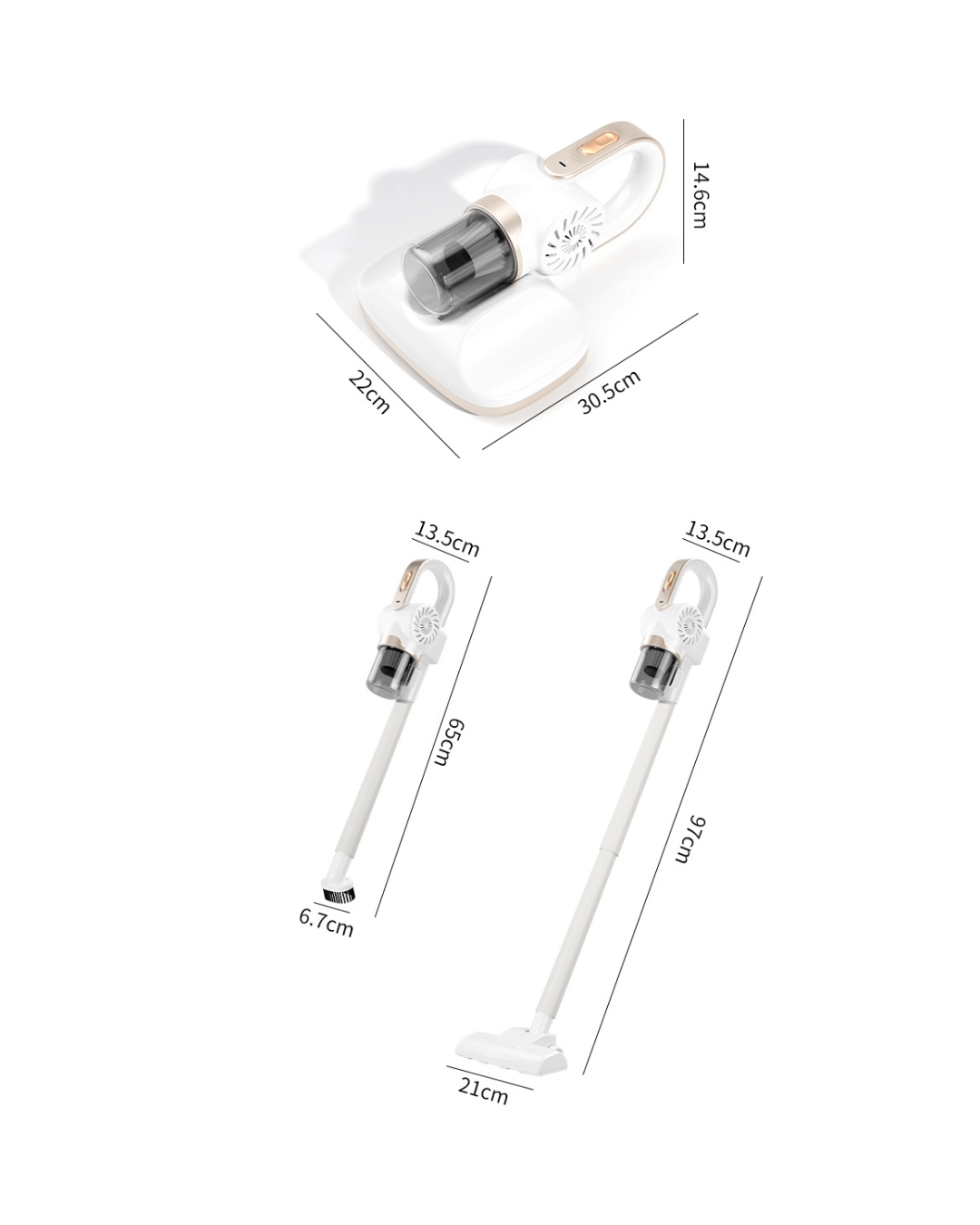 Handheld Cordless Vacuum Cleaner – Multi-Surface & Mite Removal