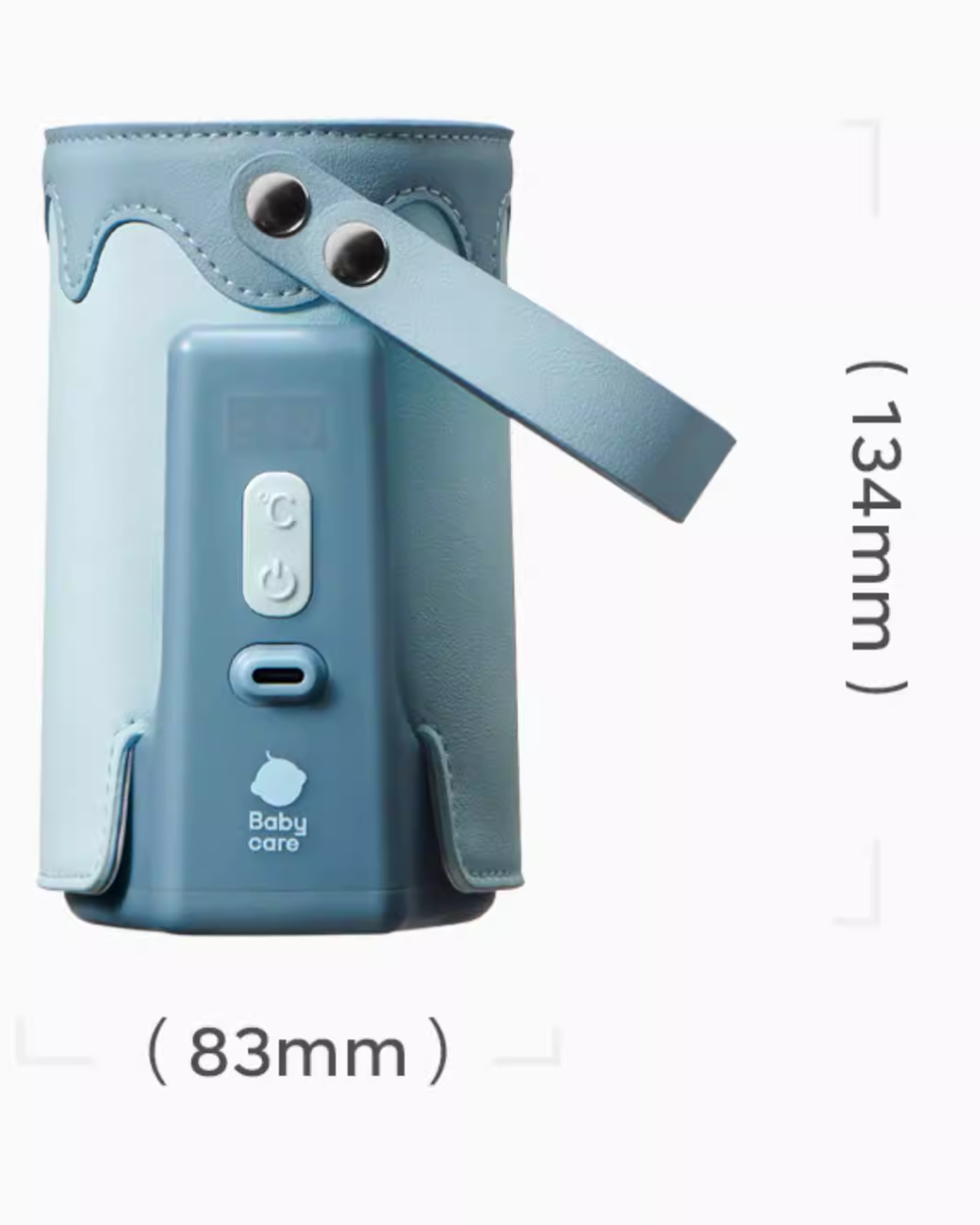 Portable Baby Bottle Warmer – 5 Temperature Levels, 4-Hour Battery