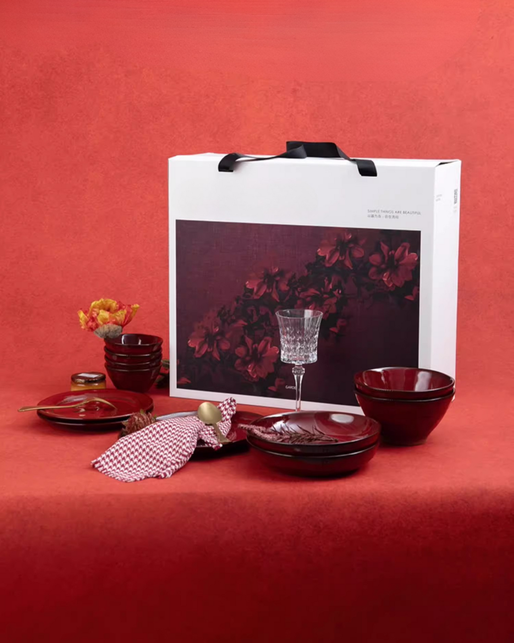 Hidden Series Porcelain Dinnerware Set – Retro Design for Everyday Use