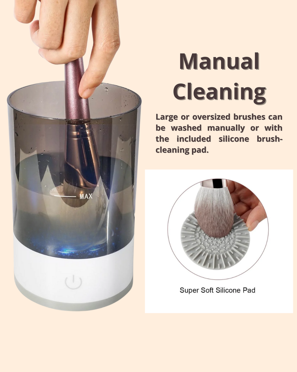 USB Makeup Brush Cleaner & Dryer – Quick, Travel-Friendly Beauty Tool