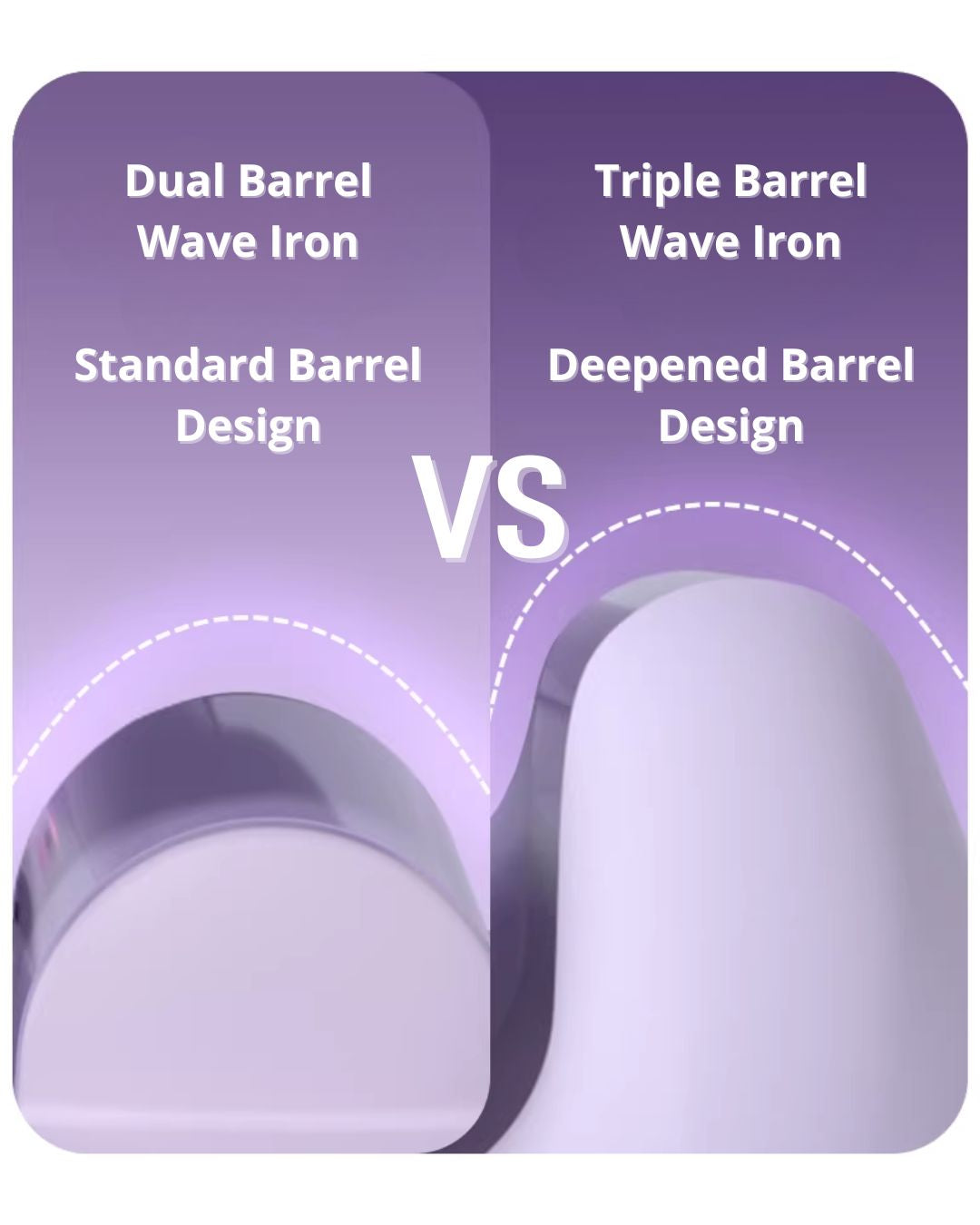 Deep U Triple Barrel Curling Iron – Korean-Style Water Waves