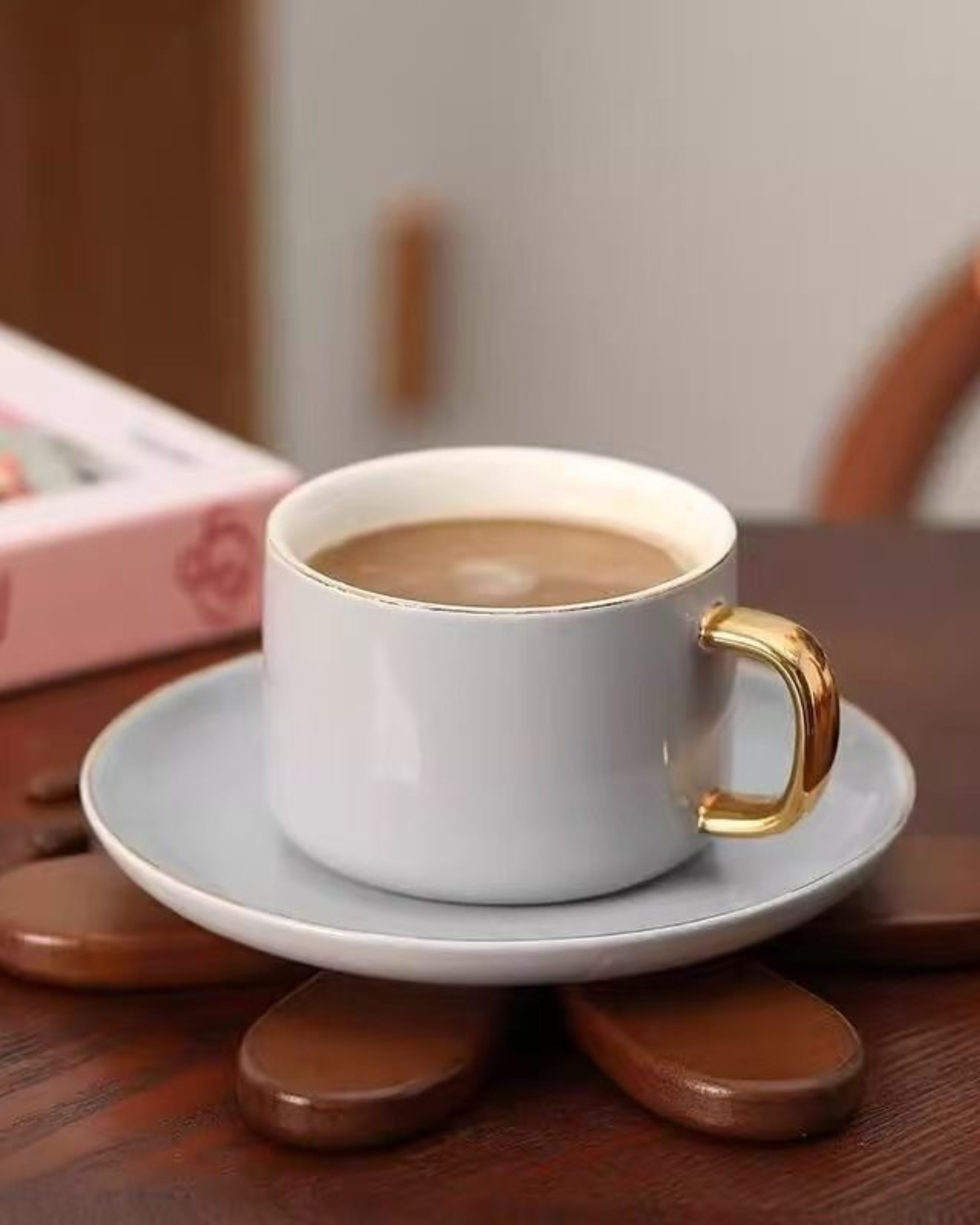 Solid Wood Christmas Tree Trivet & Coaster Set – Heat Resistant