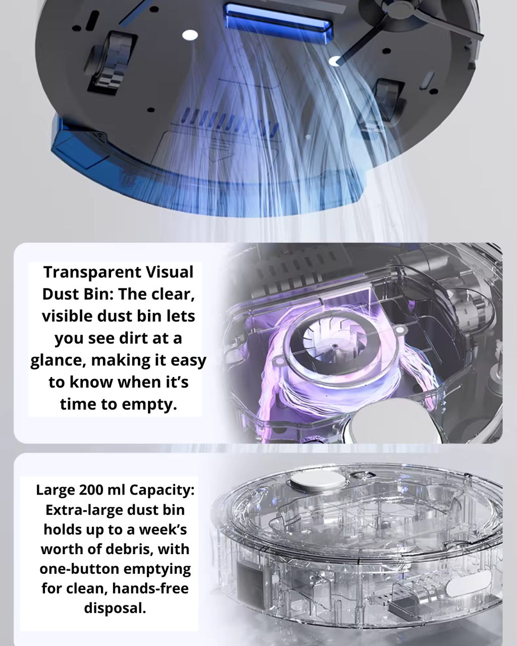 Robot Vacuum and Mop with Laser Navigation for Modern Homes