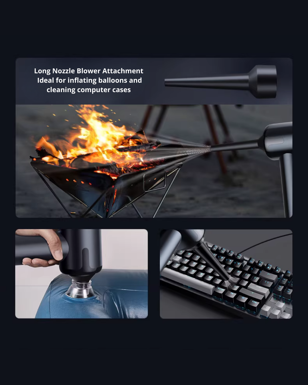 Compact 4-in-1 Multi-Function Vacuum Cleaner with Strong Suction