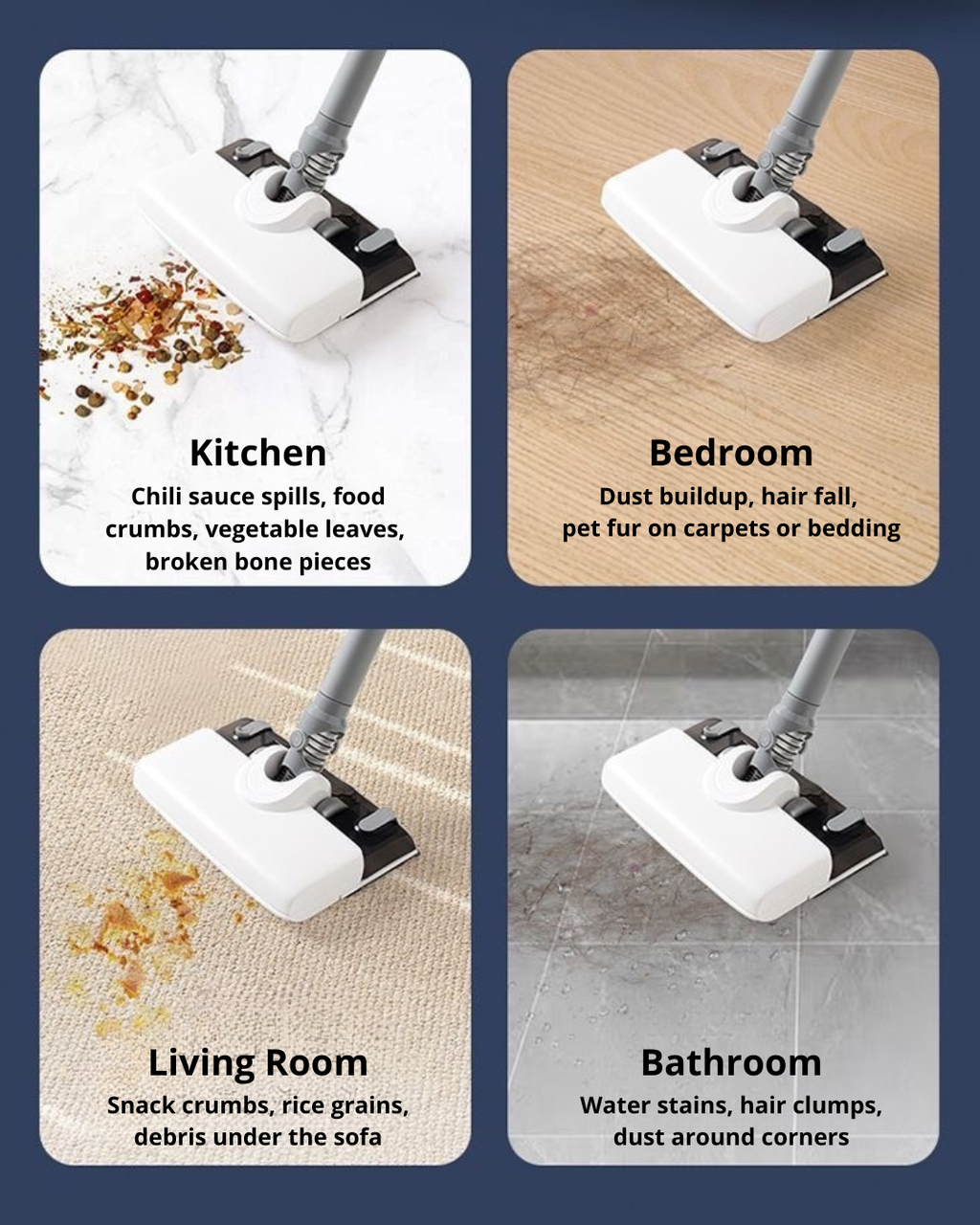 Powerful cordless vacuum with wet & dry cleaning—perfect for busy households, pet owners, and quick, stress-free home cleaning.