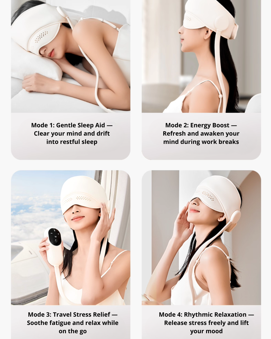 Head & Eye Massage Wrap for Stress Relief and Better Sleep