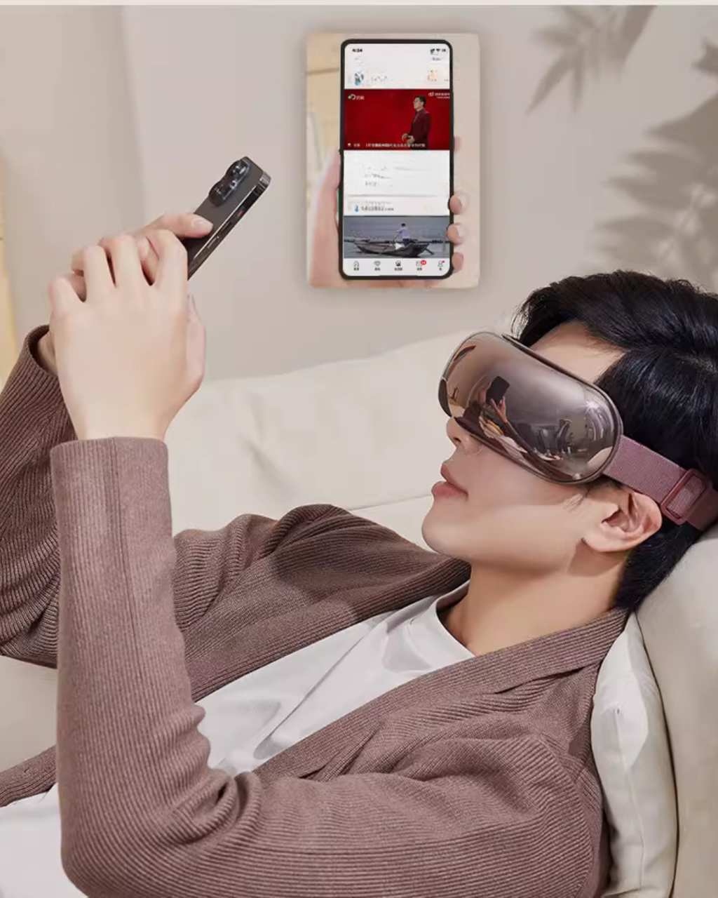 Heated Eye Massager with Air Compression for Tired Eyes