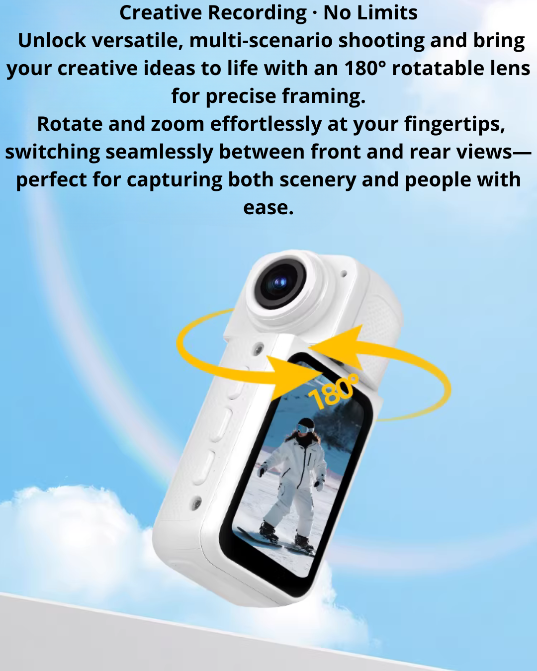 Ultra-Mini 2.7K Thumb Action Camera – Wearable Hands-Free POV Recording