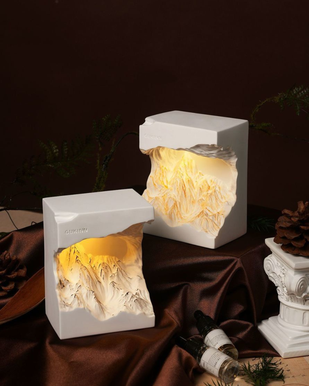 Snow Mountain Aroma Diffuser Night Lamp