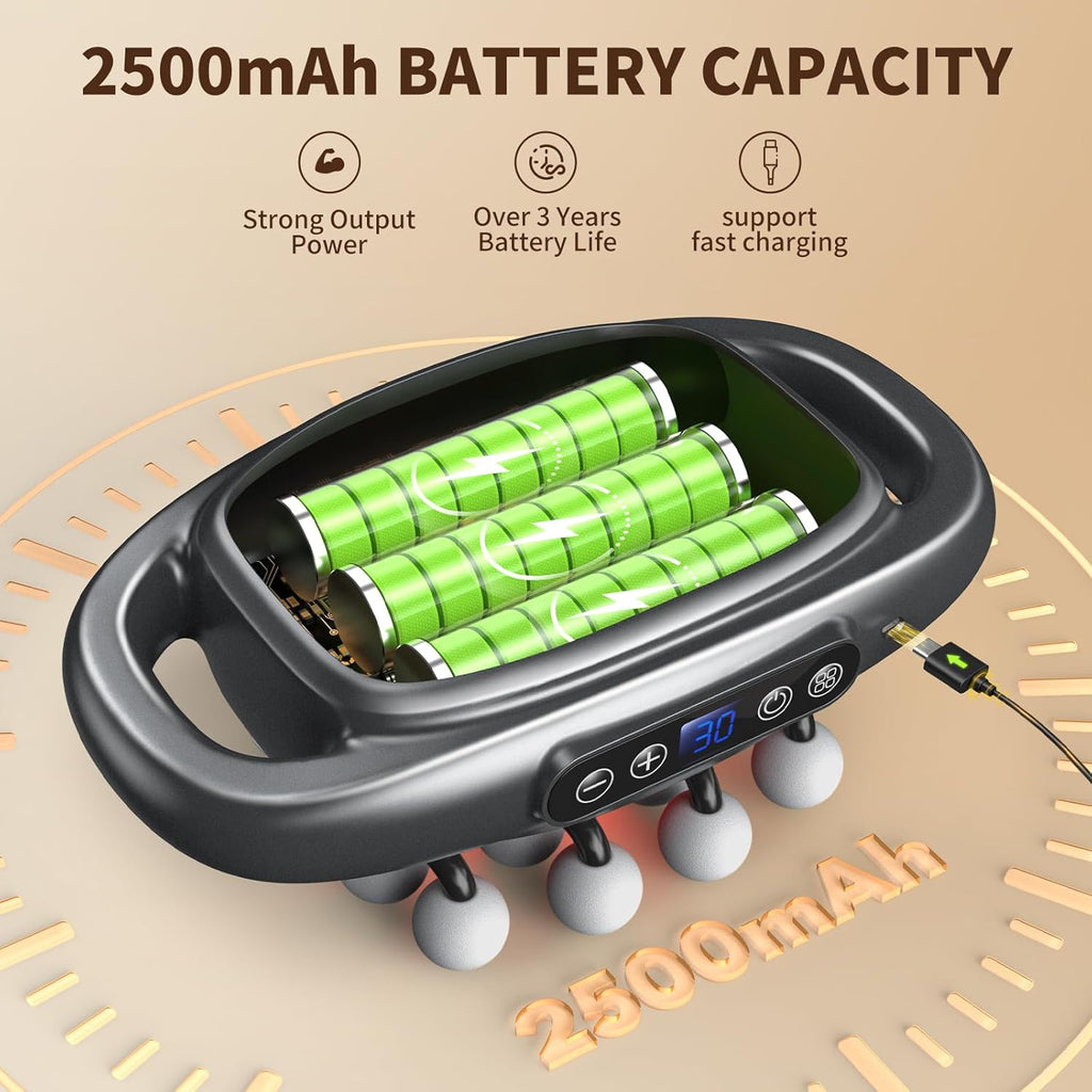 Portable Deep Tissue Massage Gun – 16-Head Muscle Relief & Recovery