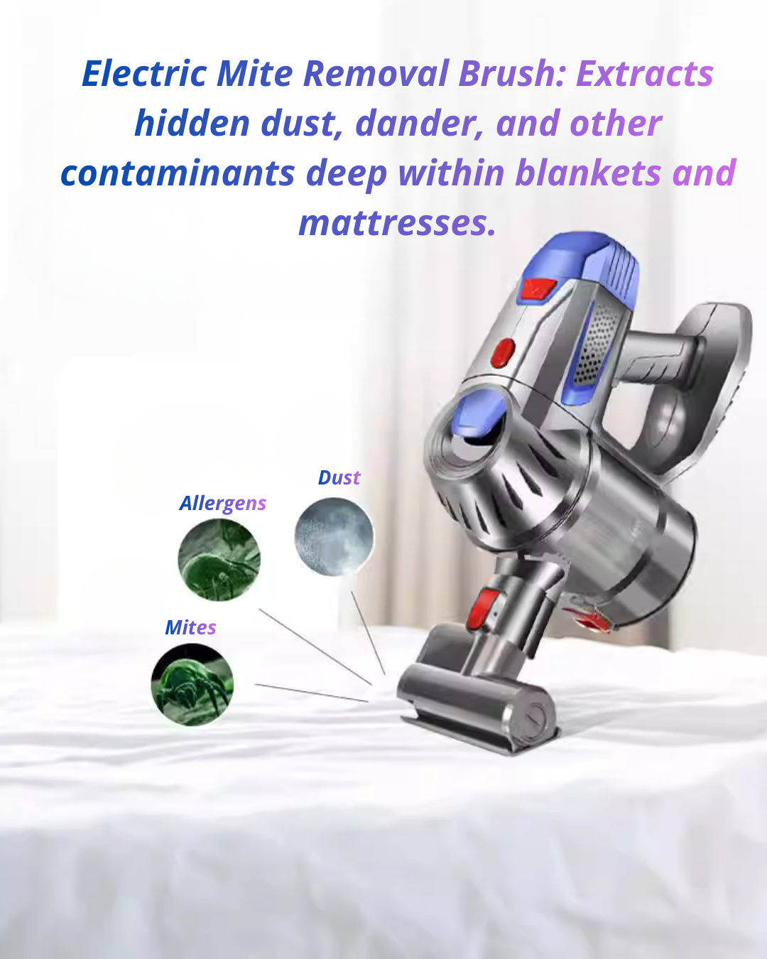 Cordless Vacuum Cleaner with 10000Pa Suction & Dual Motors