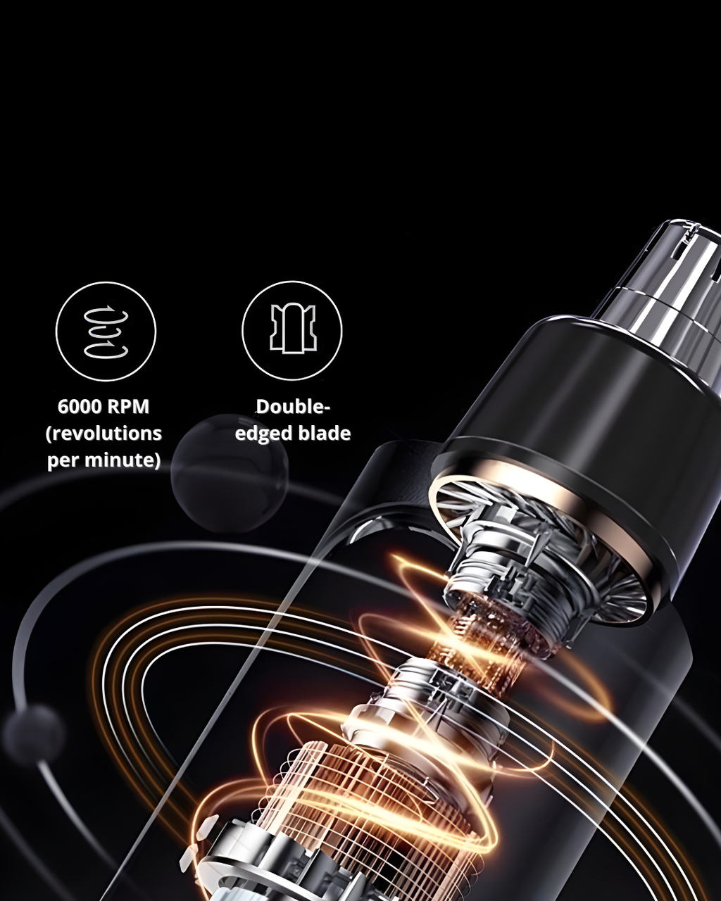 Mini Nose Hair Trimmer – Quiet, Safe, Travel-Friendly & Rechargeable