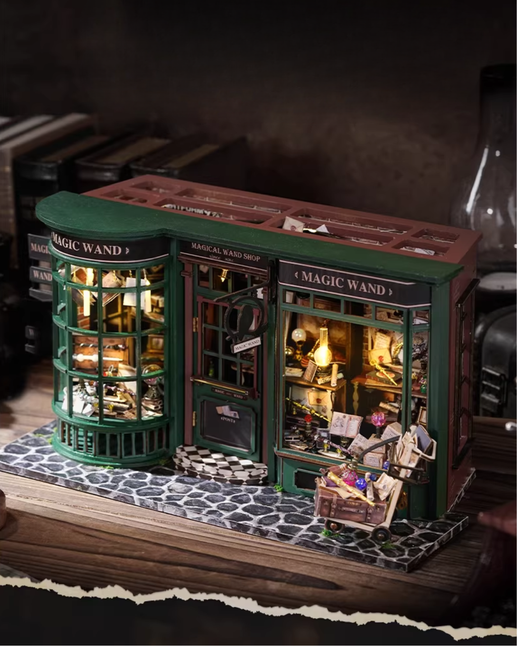 DIY Miniature House Kit with LED Lights – Magic Wand Series
