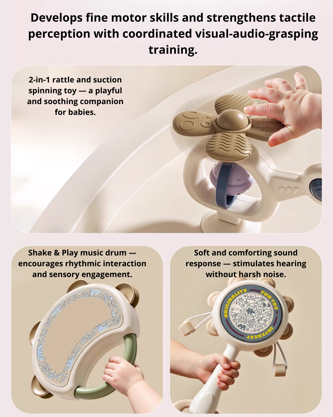 10-Piece Baby Rattle & Teether Set – Safe, Sensory & Teething Relief