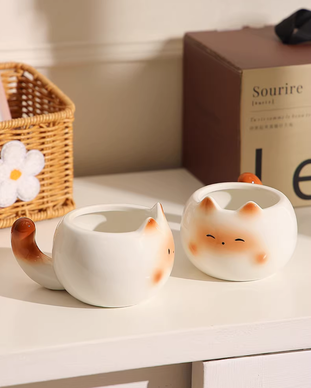 Whimsical Siamese Cat Coffee Mug for Everyday Sipping & Cozy Moments