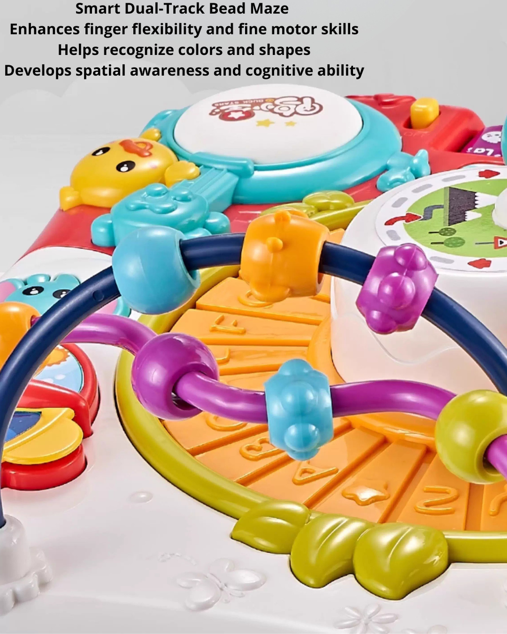 Toddler Activity Learning Table – Music, Blocks & Interactive Play 10+ Months