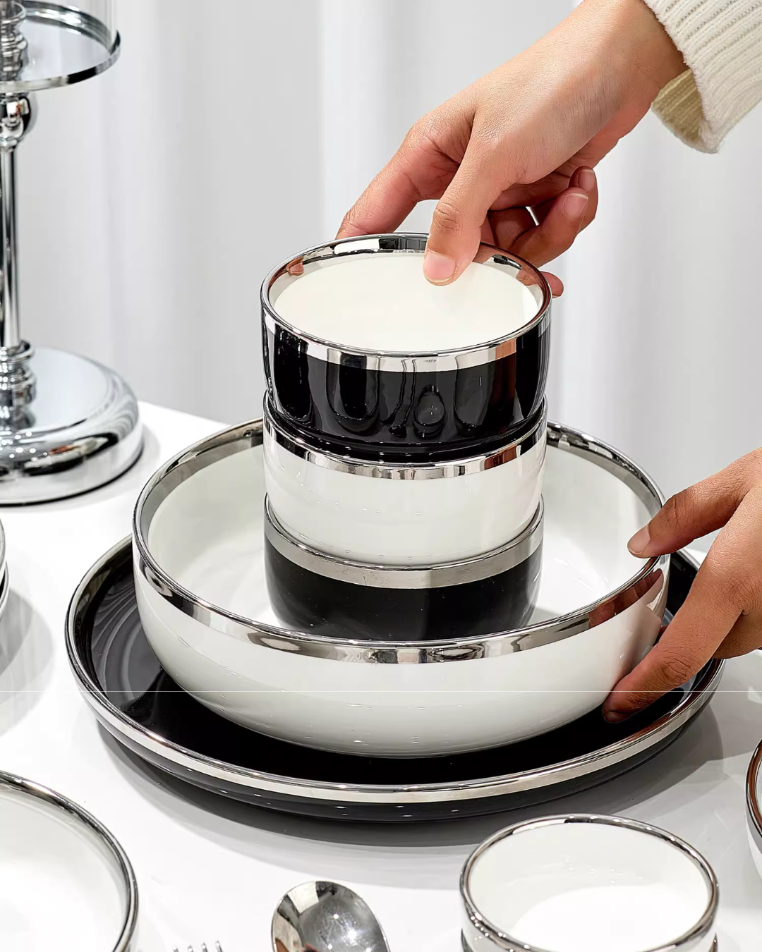 Elegant Porcelain Dinnerware Set for Everyday Cooking & Gatherings