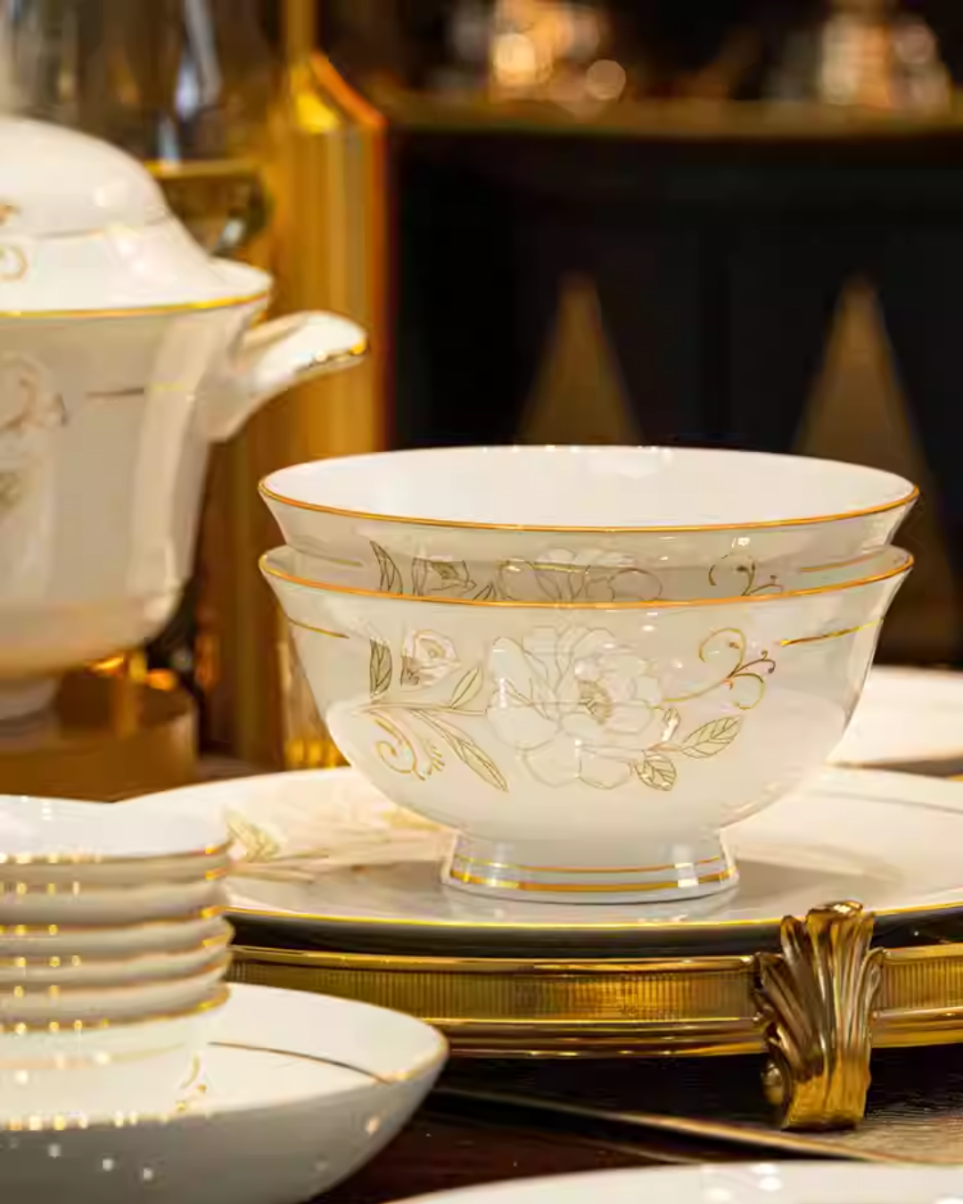 Jingdezhen Bone China Dinnerware Gift Set – Premium & Elegant Collection
