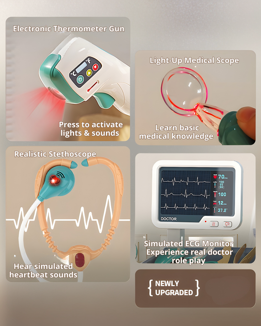 Kids Pretend Medical Station Toy – Interactive Doctor Role Play Set