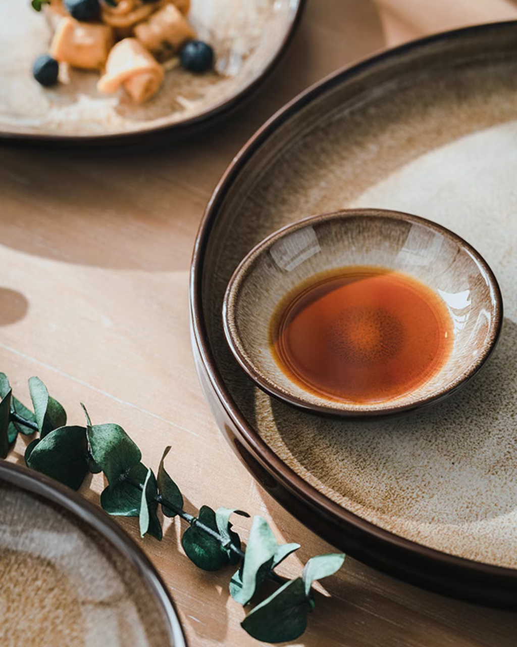 Japanese-Style Zisha Kiln-Change Dinnerware Set — Unique Handcrafted Ceramic