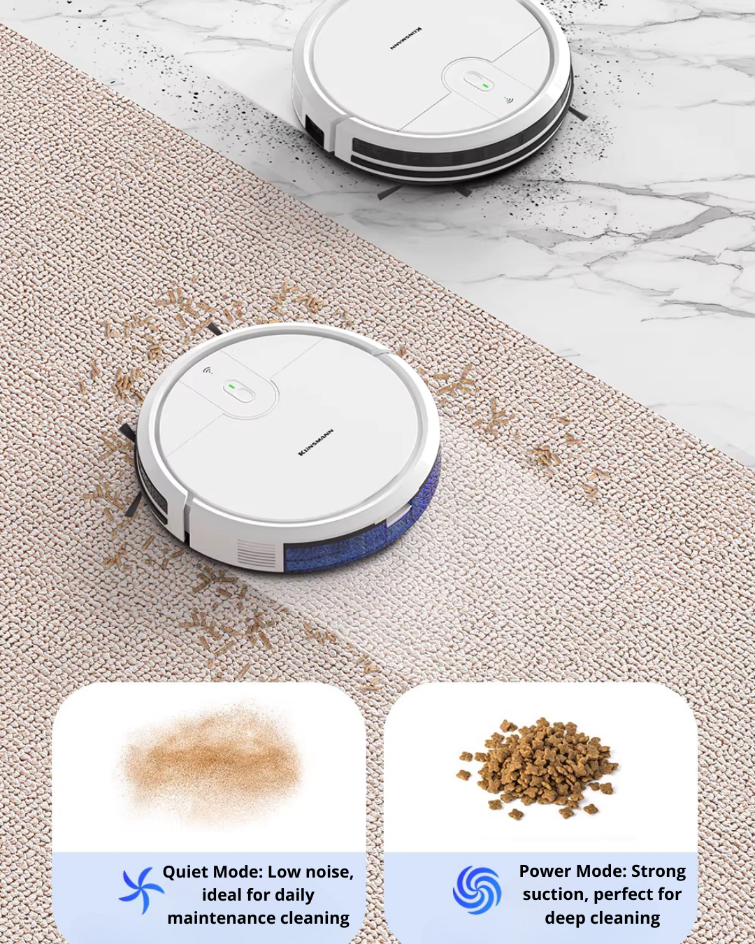 Smart Robot Vacuum & Mop with App Control for Busy Homes