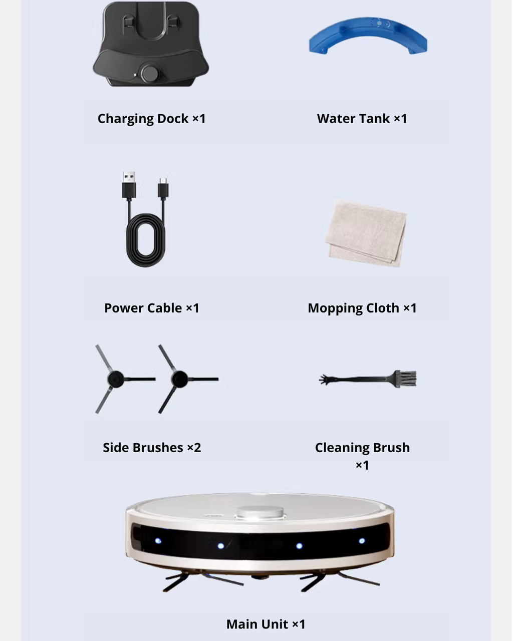 Robot Vacuum and Mop with Laser Navigation for Modern Homes