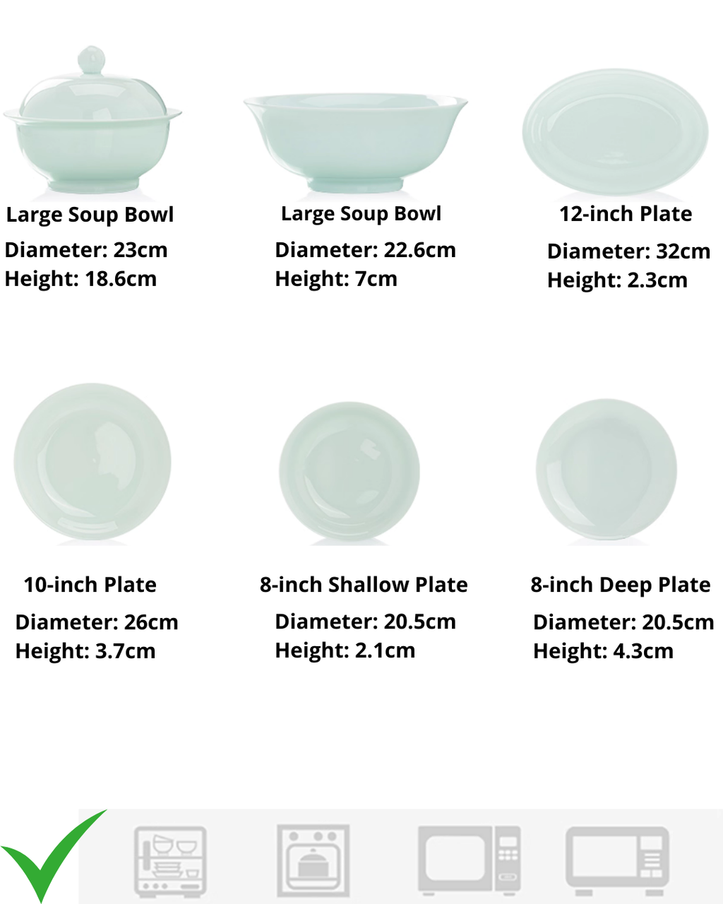 Jingdezhen White Porcelain Dinnerware Set – Authentic & Elegant Tableware